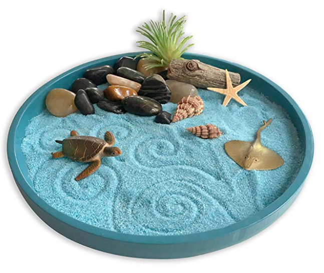zen garden for stress relief and mindfulness